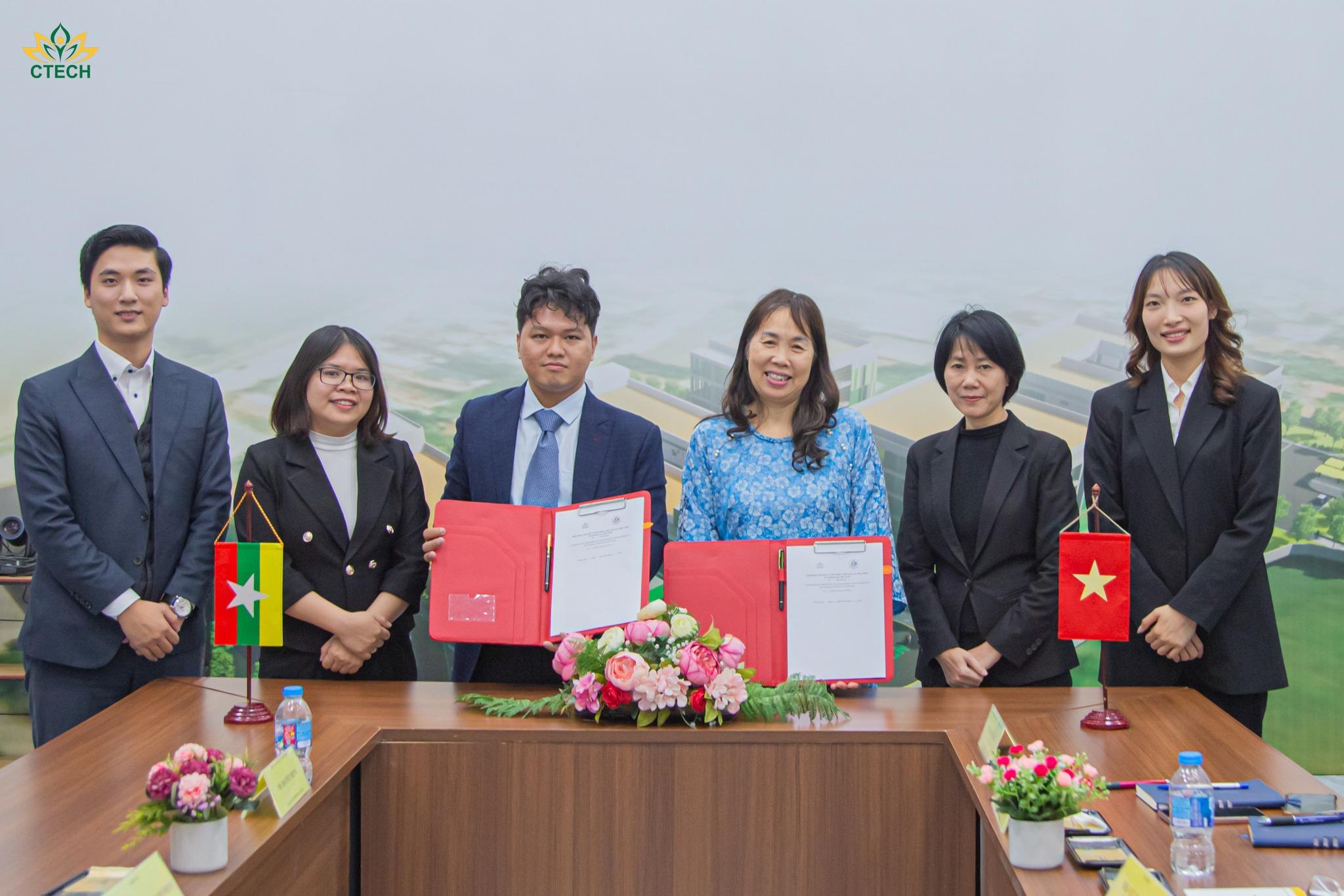CTECH Ký Kết MOU Cùng Đối Tác Myanmar: Rộng Mở Cánh Cửa Du Học Tại Việt Nam
