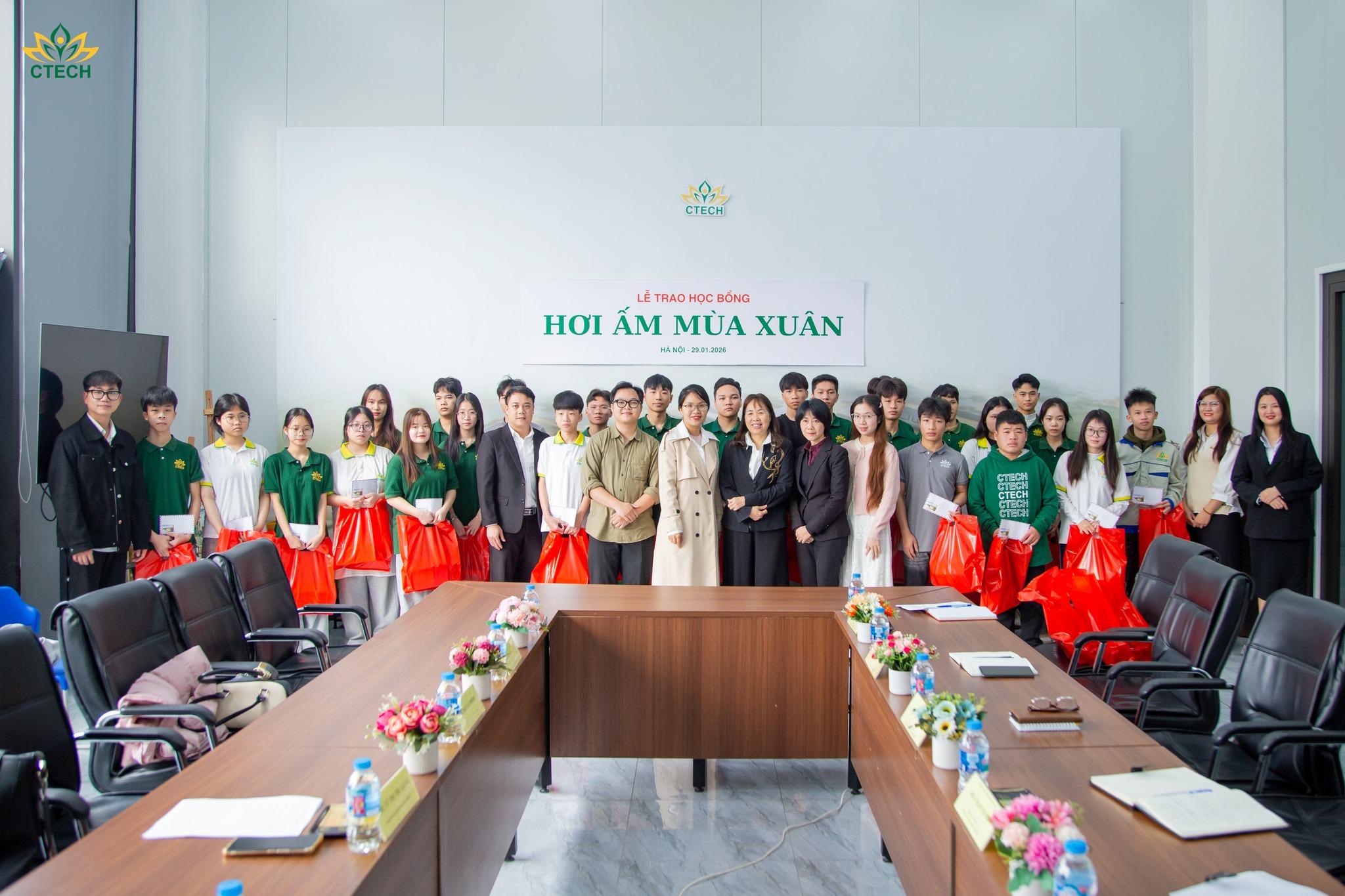 CTECH Trao Học Bổng "Hơi Ấm Mùa Xuân 2026": Tiếp Lửa Cho Những Ước Mơ Vượt Khó