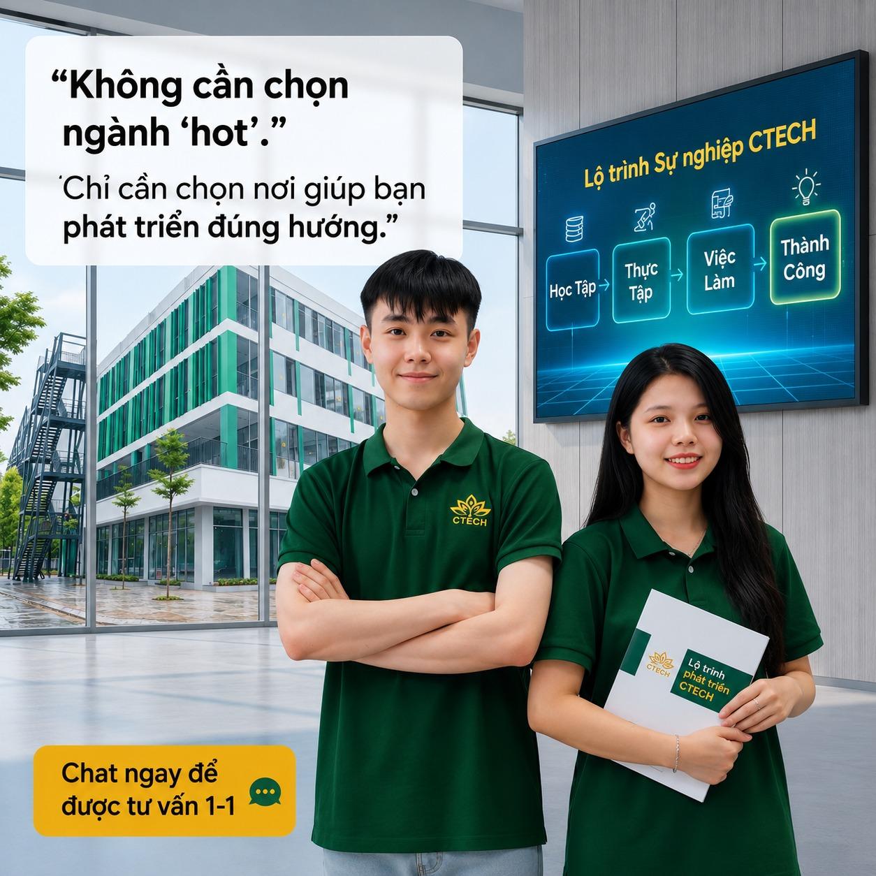 Phân Vân Chọn Ngành Khi Xét Tuyển? Bí Kíp Chọn Đúng Hướng Tại CTECH