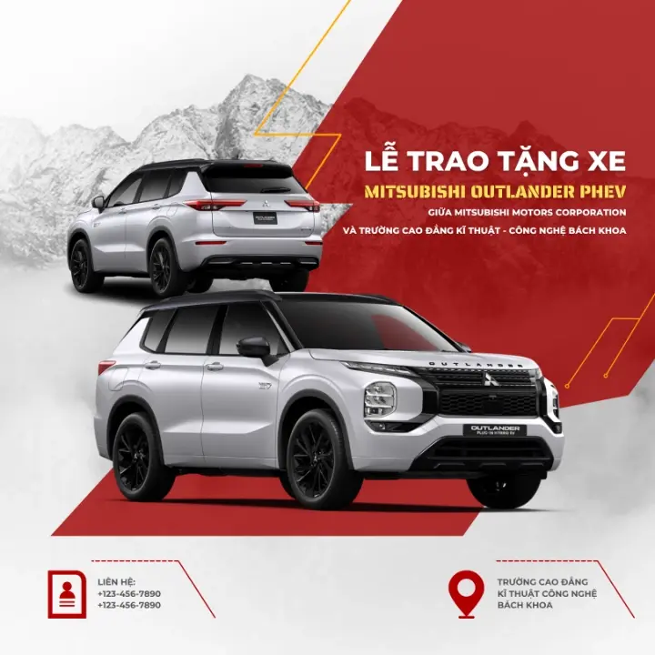 TIN VUI: CTECH chuẩn bị nhận 2 xe ô tô phục vụ đào tạo do Mitsubishi Motors Corporation tài trợ